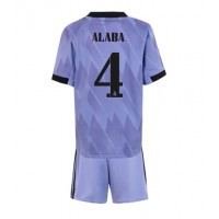 Real Madrid David Alaba #4 Fotballklær Bortedraktsett Barn 2022-23 Kortermet (+ korte bukser)